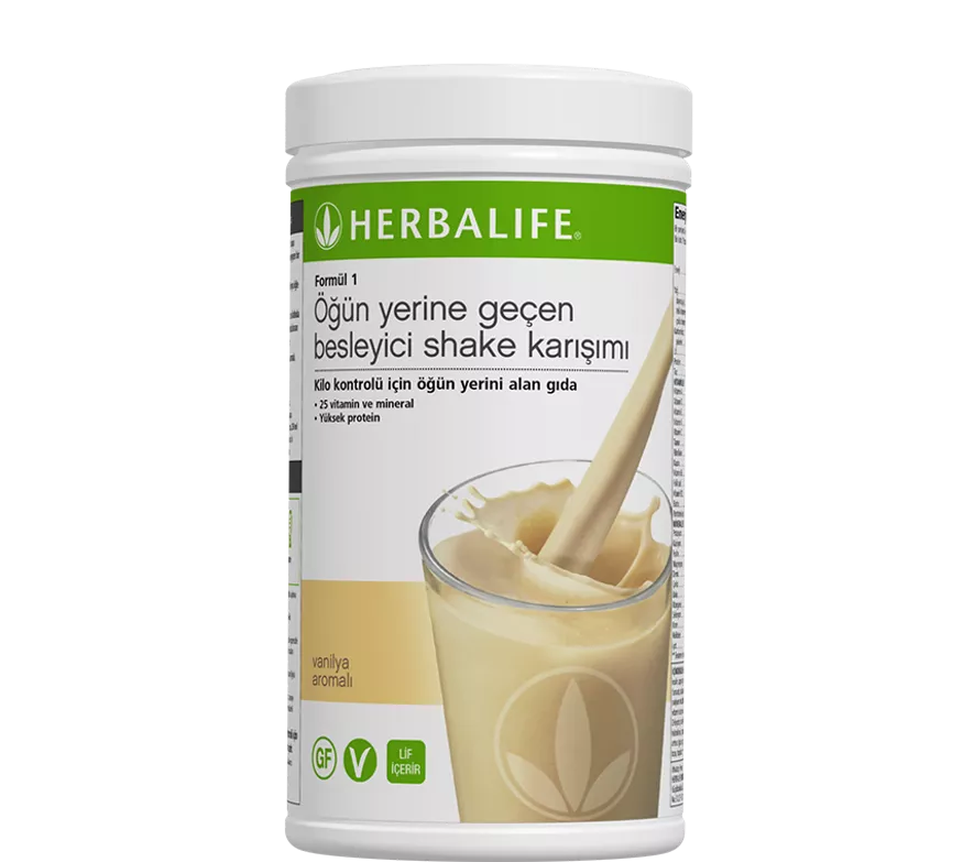 Herbalife Vanilya Aromalı Formül 1 Öğün Yerine Geçen Besleyici Shake Karışımı