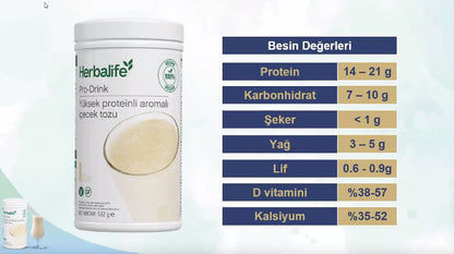 Pro-Drink Yüksek Proteinli Aromalı İçecek Tozu