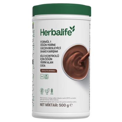 Herbalife Çikolata Aromalı Formül 1 Öğün Yerine Geçen Besleyici Shake Karışımı