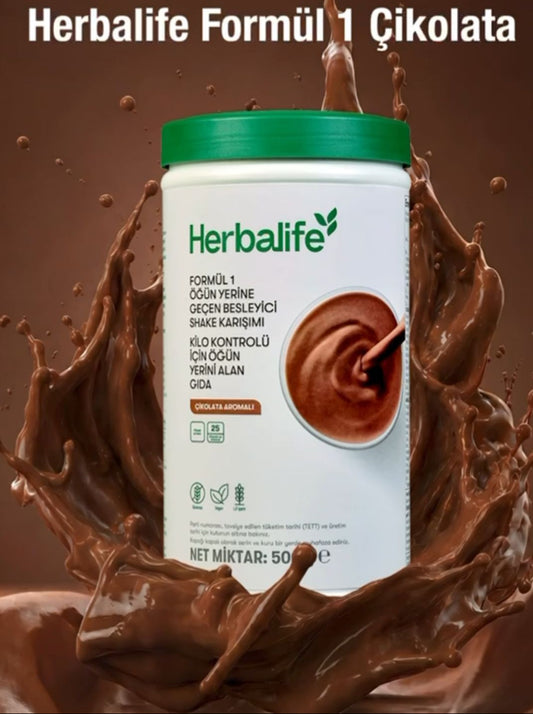 Herbalife Çikolata Aromalı Formül 1 Öğün Yerine Geçen Besleyici Shake Karışımı