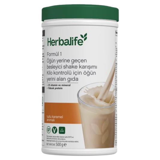 Herbalife Tuzlu Karamel Aromalı Formül 1 Öğün Yerine Geçen Besleyici Shake Karışımı
